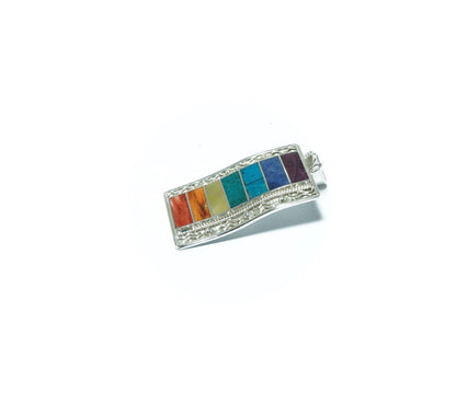 Incan Flag luxury solid silver pendant - ITIncanTraditional