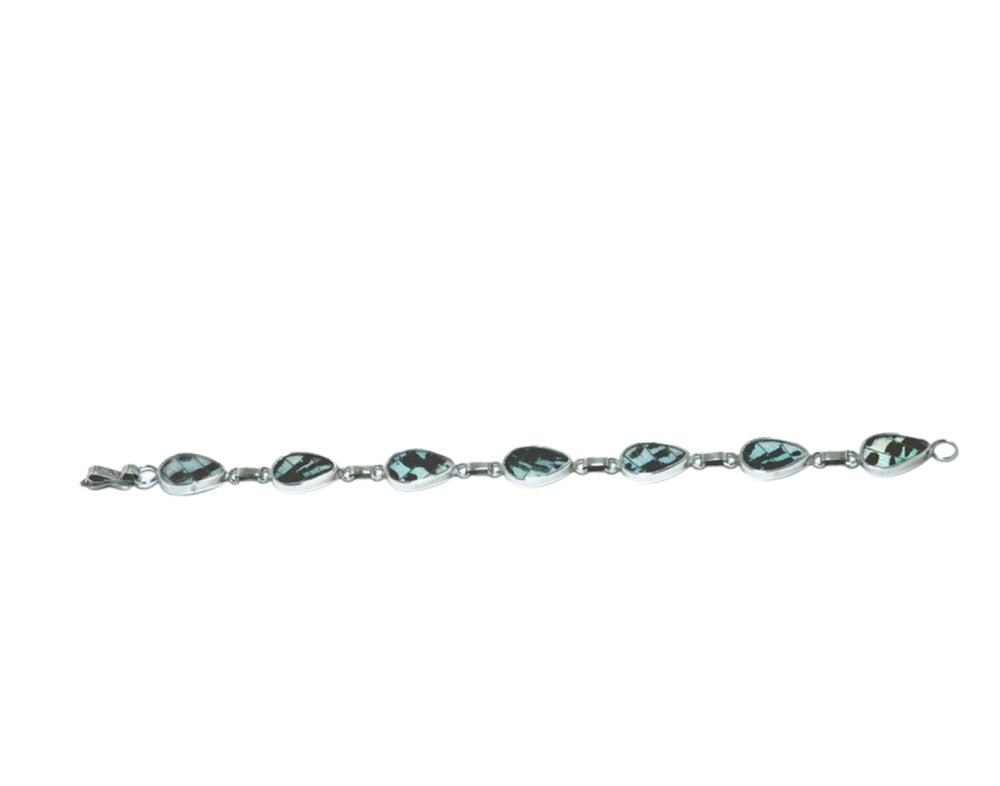 Urania Ripheus elegant design solid silver bracelet - ITIncanTraditional