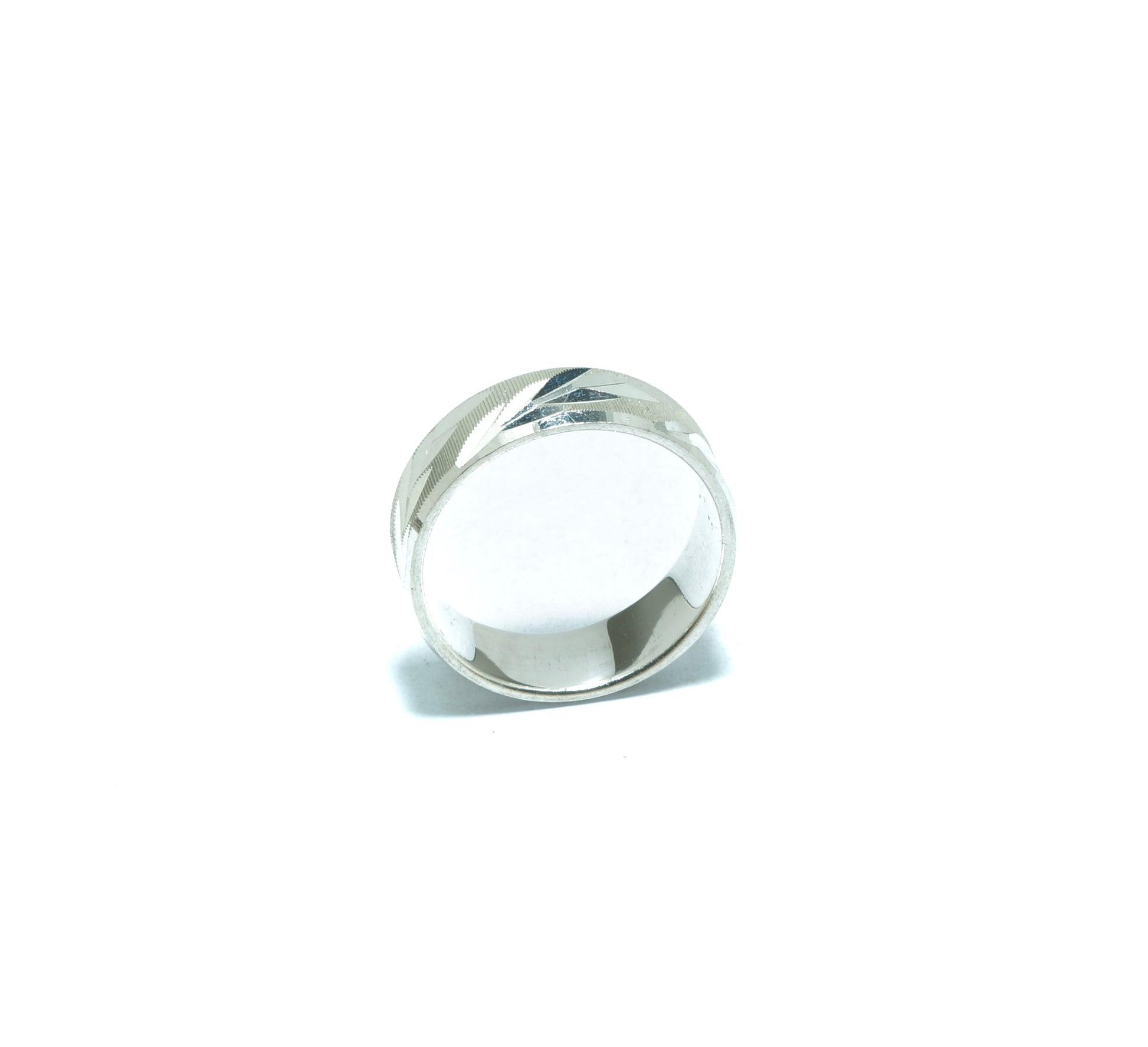 Luxury Incan solid ring III in diamond silver - ITIncanTraditional