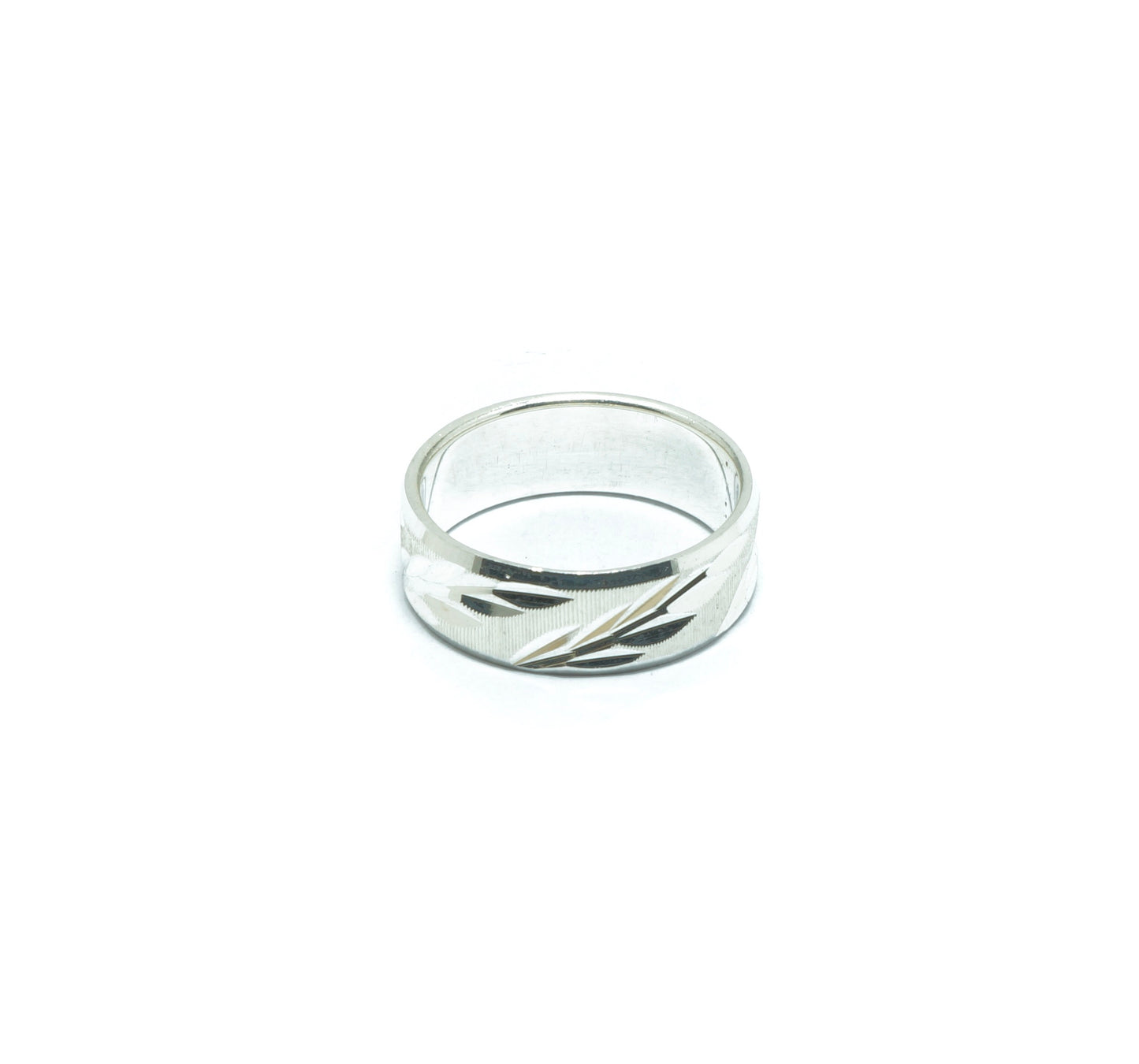 Luxury Incan solid ring III in diamond silver - ITIncanTraditional