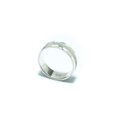 Luxury Incan solid ring II in diamond silver - ITIncanTraditional