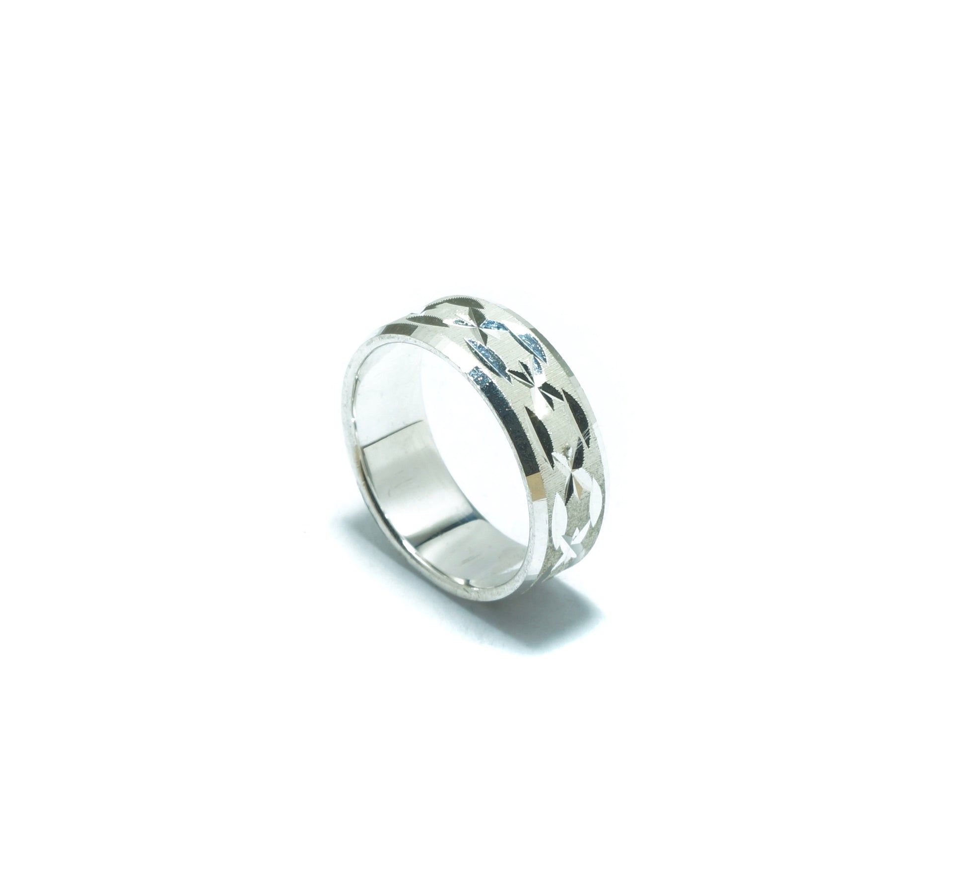 Luxury Incan solid ring I in diamond silver - ITIncanTraditional