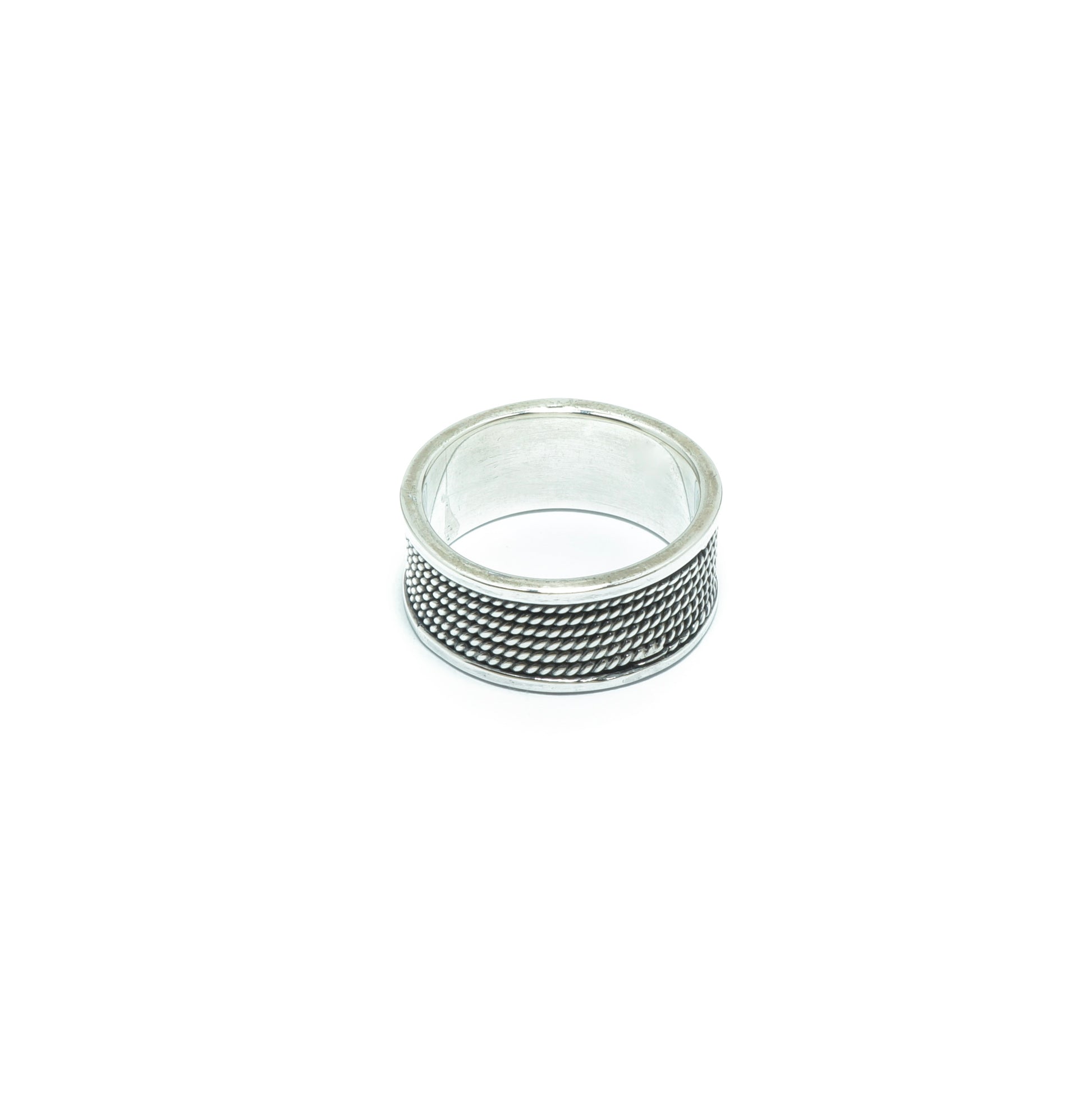 Chain IV luxury silver solid ring - ITIncanTraditional