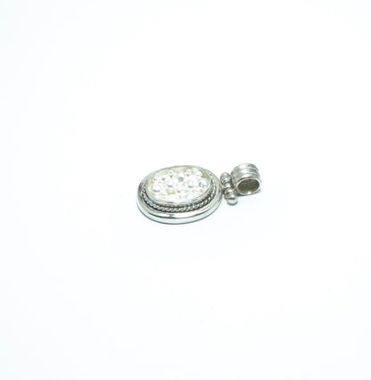 Encased silver grain luxury solid silver pendant - ITIncanTraditional