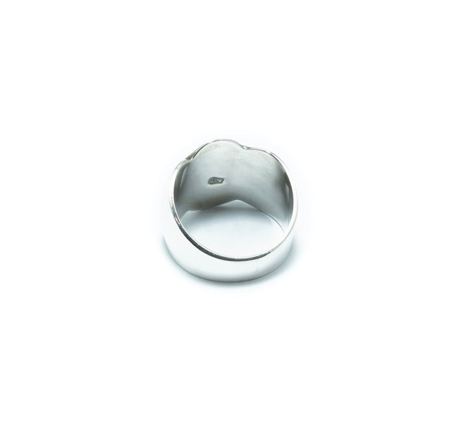 Abalone luxury solid silver ring - ITIncanTraditional