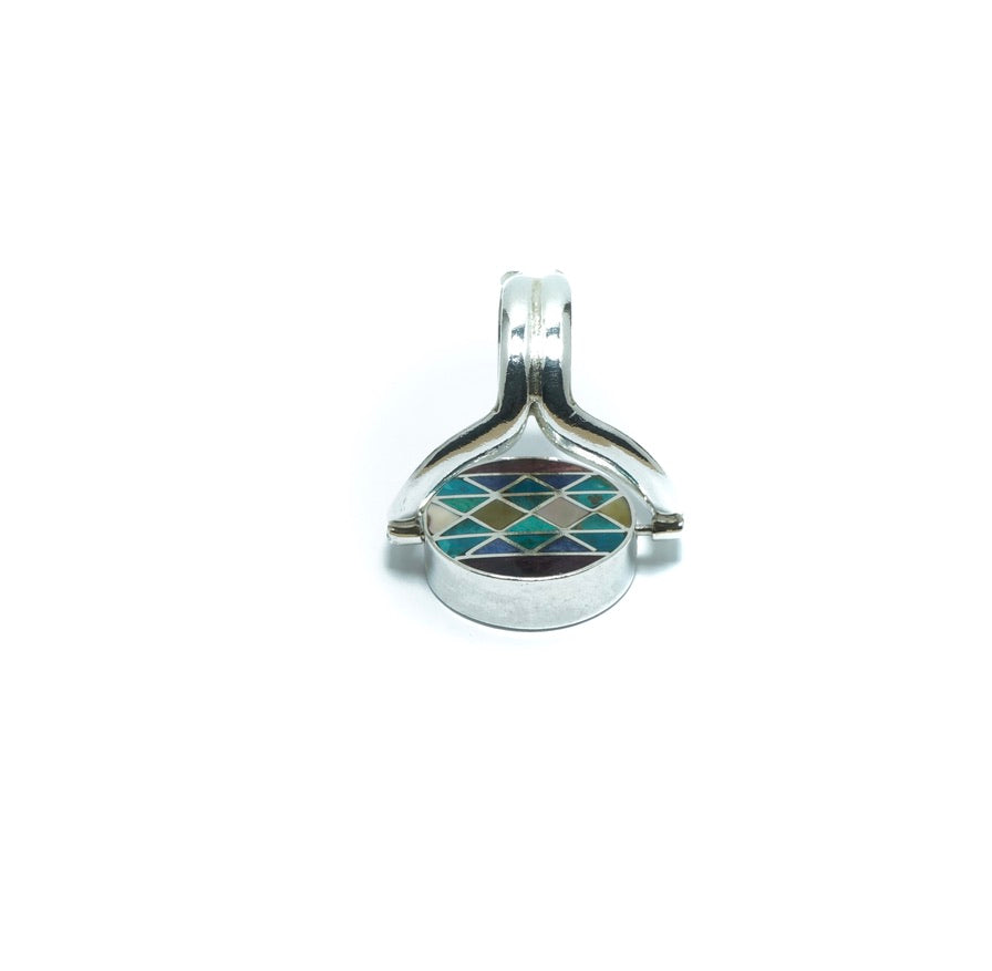 Pachamama double luxury silver ring with multiple stones and shells - ITIncanTraditional