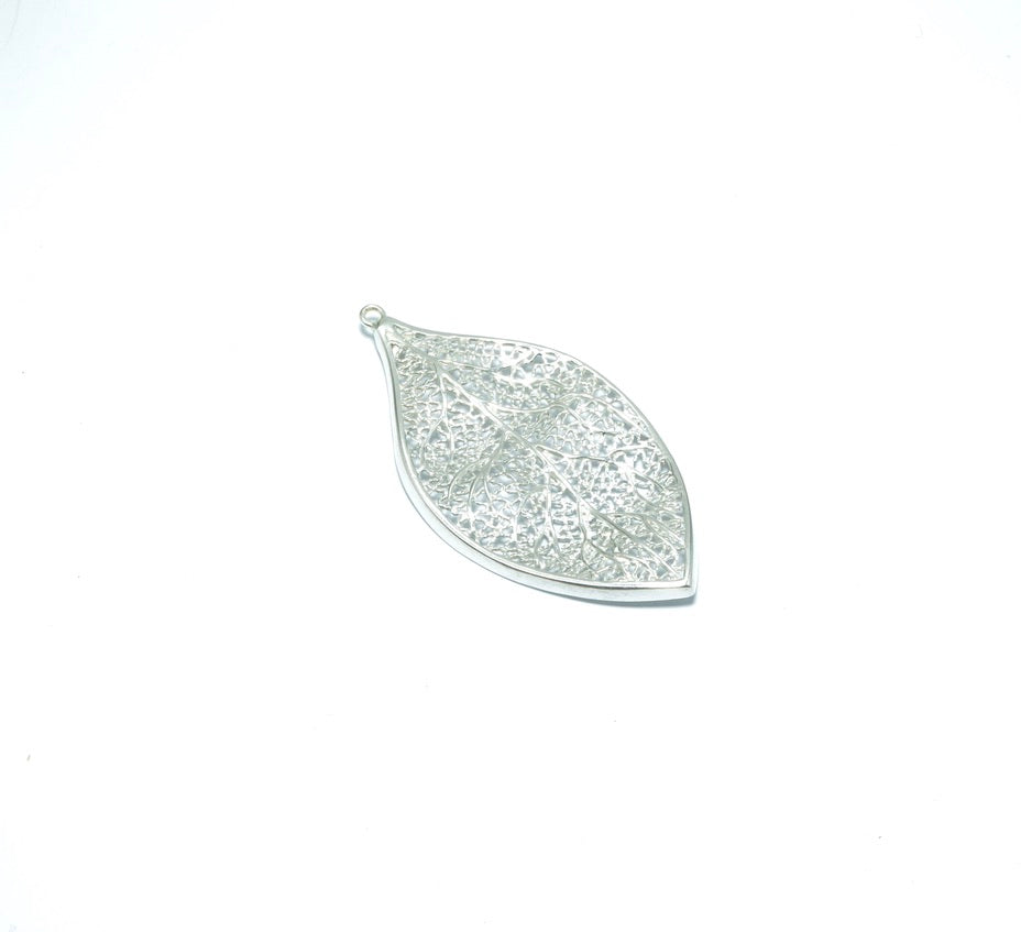 Leaf Filigree solid silver pendant - ITIncanTraditional