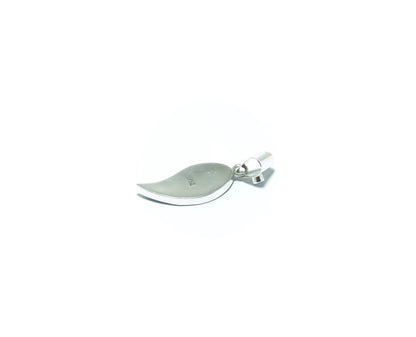 Leaf elegant luxury solid silver pendant - ITIncanTraditional