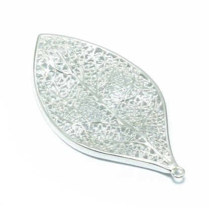 Leaf Filigree solid silver pendant - ITIncanTraditional