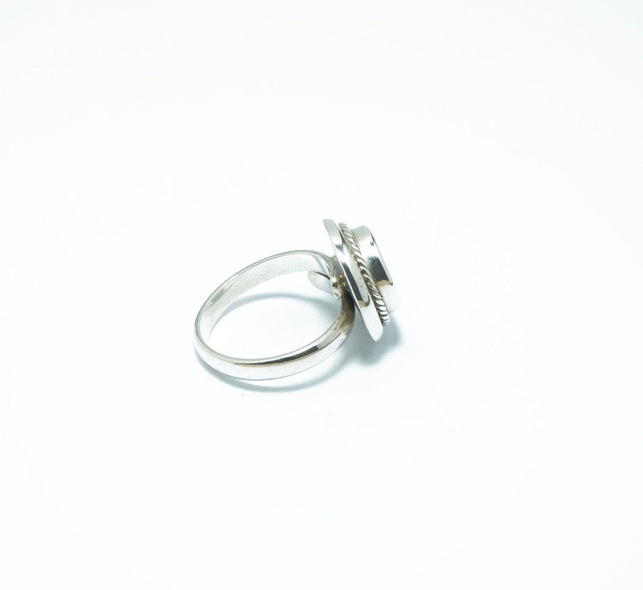 Circular fine silver grain ring - ITIncanTraditional