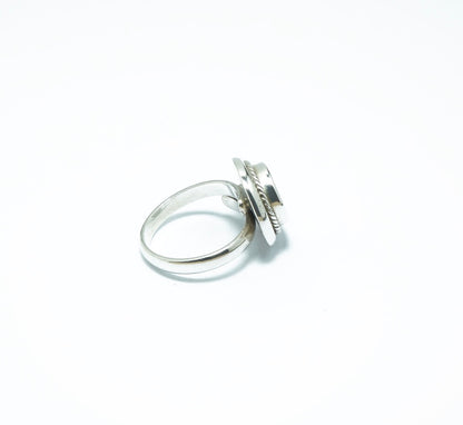 Circular fine silver grain ring - ITIncanTraditional