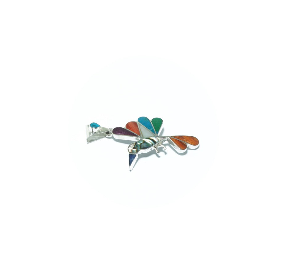 Hummingbird luxury solid silver pendant - ITIncanTraditional