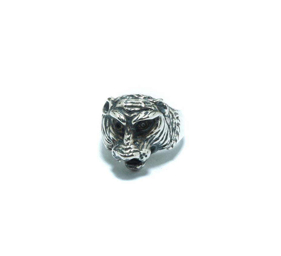 Jaguar head luxury silver solid ring - ITIncanTraditional